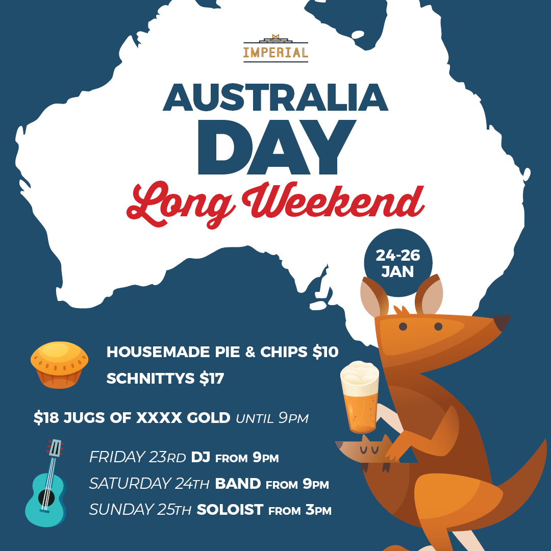 Imperial Australia Day Long Weekend FB